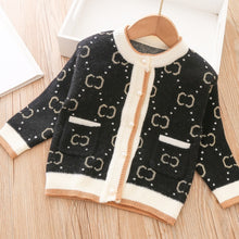 Load image into Gallery viewer, Girls Sweater Cardigan Coat Clothes Kids Classic Outwear Top Fall Winter Long Sleeve Warm Baby Children Knitting Overcoat 1-5Y