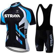 Load image into Gallery viewer, Summer Cycling Jersey Set Short Sleeve Cycling Bib Pants Cycling Clothing Bicycle Clothing Bike Jersey Cycling Equipment