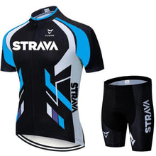 Load image into Gallery viewer, Summer Cycling Jersey Set Short Sleeve Cycling Bib Pants Cycling Clothing Bicycle Clothing Bike Jersey Cycling Equipment