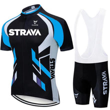 Load image into Gallery viewer, Summer Cycling Jersey Set Short Sleeve Cycling Bib Pants Cycling Clothing Bicycle Clothing Bike Jersey Cycling Equipment