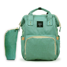 Load image into Gallery viewer, Multifunctinal solid baby care diaper bag fashion mother maternity backpack infant nappy changing product with milk bottle bag