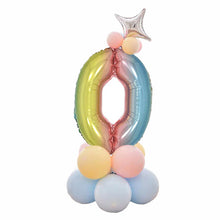 Load image into Gallery viewer, 32 Inch Foil Gradient Digital Balloons Set Number Balloon Happy Birthday Balloons Party Decor Kids Cartoon Hat Toy
