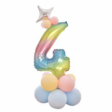 Load image into Gallery viewer, 32 Inch Foil Gradient Digital Balloons Set Number Balloon Happy Birthday Balloons Party Decor Kids Cartoon Hat Toy