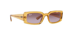 Load image into Gallery viewer, Ray-Ban Women&#39;s RB4395 Kiliane Square Sunglasses, Transparent Yellow/Gradient Violet, 54 mm
