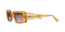 Load image into Gallery viewer, Ray-Ban Women&#39;s RB4395 Kiliane Square Sunglasses, Transparent Yellow/Gradient Violet, 54 mm
