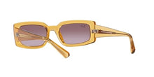 Load image into Gallery viewer, Ray-Ban Women&#39;s RB4395 Kiliane Square Sunglasses, Transparent Yellow/Gradient Violet, 54 mm
