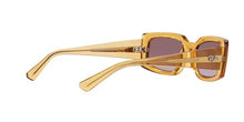 Load image into Gallery viewer, Ray-Ban Women&#39;s RB4395 Kiliane Square Sunglasses, Transparent Yellow/Gradient Violet, 54 mm
