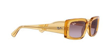 Load image into Gallery viewer, Ray-Ban Women&#39;s RB4395 Kiliane Square Sunglasses, Transparent Yellow/Gradient Violet, 54 mm
