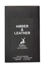 Load image into Gallery viewer, ALHAMBRA AMBER &amp; LEATHER 3.4 EAU DE PARFUM SPRAY FOR MEN
