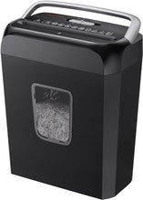 Load image into Gallery viewer, Bonsaii Paper Shredder for Home Use,6-Sheet Crosscut Paper and Credit Card Shredder for Home Office with Handle for Document,Mail,Staple,Clip-3.4 Gal Wastebasket(C237-B)
