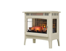 Load image into Gallery viewer, duraflame Freestanding Electric Fireplace Stove Heater with 3D Flame Effect for 1,000 Sq. Ft. Room, Cream
