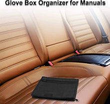 Load image into Gallery viewer, BWEEOUTG Car Owner Manual Case, Multipurpose Insurance and Registration Holder, Owner Manual Wallet Center Console Storage Case Pouch Manual Holder for Card, Licenses, Registration
