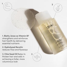 Load image into Gallery viewer, OUAI Fine Shampoo and Conditioner Set - Sulfate Free Shampoo and Conditioner for Fine Hair - Made with Keratin, Marshmallow Root, Shea Butter &amp; Avocado Oil - Free of Parabens &amp; Phthalates (10 Fl Oz)
