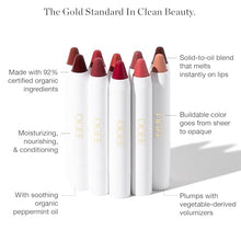 Load image into Gallery viewer, Ogee Sculpted Lip Oil - Lip Stain Made with 100% Organic Coconut Oil, Jojoba Oil, and Vitamin E - Best as Lip Balm or Overnight Lip Treatment - CLEAR
