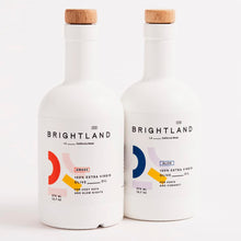 Load image into Gallery viewer, Brightland California Extra Virgin Olive Oils, The Duo – First Cold-Pressed Made with Early-Harvest Olives – Polyphenol Rich &amp; Artfully Crafted Olive Oil - 12.7fl oz Bottles (Pack of 2)
