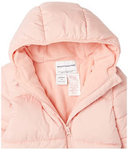 Load image into Gallery viewer, Amazon Essentials Unisex Babies' Puffer Bunting Suit, Blush, 0-3 Months
