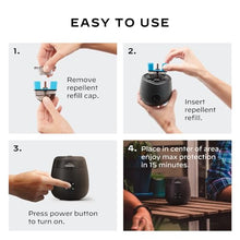 Load image into Gallery viewer, Thermacell Patio Shield E55 Mosquito Repellent E-Series Rechargeable Repeller; 20&#39; Mosquito Protection Zone; Includes 12-Hour Repellent Refill; No Spray, Flame or Scent; Bug Spray Alternative
