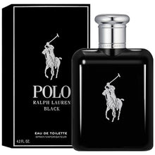 Load image into Gallery viewer, Ralph Lauren FRAGRANCES Polo Black - Eau de Toilette - Men's Cologne - Woody &amp; Fresh - With Patchouli, Sandalwood, and Mandarin - Medium Intensity - 4.2 Fl Oz
