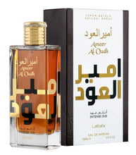 Load image into Gallery viewer, Lattafa Perfumes Ameer al Oudh &amp; Ameer Al oudh intense oudCollection |EDP-100ML-3.4Oz| Woody, Sweet Oud, Bukhoor |Oriental Perfum. (VALUE PACK), 100.0 milliliters, 3.4 Fl Oz, 1
