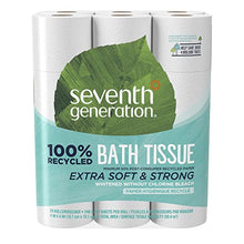 Load image into Gallery viewer, Seventh Generation Toilet Paper White Bathroom Tissue 2-ply 100% Recycled Paper without Chlorine Bleach 24 count, (Pack of 2)
