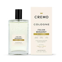 Load image into Gallery viewer, Cremo Italian Bergamot Spray Cologne For Men, A Combination of Italian Bergamot, Neroli Blossom, and Fresh Vetiver, 3.4 Fl Oz
