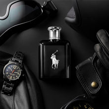 Load image into Gallery viewer, Ralph Lauren FRAGRANCES Polo Black - Eau de Toilette - Men's Cologne - Woody &amp; Fresh - With Patchouli, Sandalwood, and Mandarin - Medium Intensity - 4.2 Fl Oz
