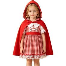 Load image into Gallery viewer, SEHIOZNI Little Red Riding Hood Costume Toddler Halloween Cosplay Clothes
