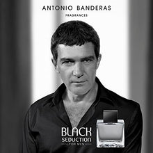 Load image into Gallery viewer, Antonio Banderas Perfumes - Black Seduction - Eau de Toilette Spray for Men - Long Lasting - Elegant, Masculine and Sexy Fragance - Amber Woody Scent- Ideal for Special Events - 3.4 Fl Oz
