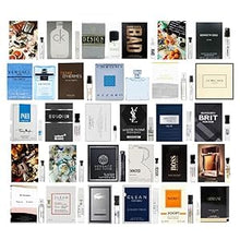 Load image into Gallery viewer, Men&#39;s Fragrance Samples for Men High end Designer perfume sample Lot X 12 Cologne Vials + Black Velvet Pouch
