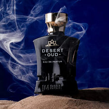 Load image into Gallery viewer, H HABIBI Desert Oud Arabian Fragrance for Men - Floral, Woody, Patchouli Cologne for Men - Warm, Sweet &amp; Spicy Niche Eau de Parfum Men - Blended with Rare Exotic Notes Made In USA
