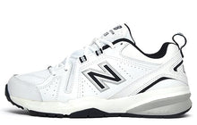 Load image into Gallery viewer, New Balance Men's 608 V5 Casual Comfort Cross Trainer, White/Navy, 9.5 X-Wide
