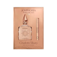 Load image into Gallery viewer, Charlotte Tilbury Joyphoria Perfume Set - Pheromone Enhancing Floral Perfume - Long-Lasting Scent with Notes of Tuberose, Jasmine &amp; Vanilla Bean (100ml &amp; 10ml)
