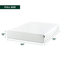 Load image into Gallery viewer, Zinus 12 Inch Full Green Tea Memory Foam Mattress [New Version], Fiberglass Free, Medium Firm Feel, Zoned Pressure Relief, Certified Safe Foams &amp; Fabric, Mattress in A Box
