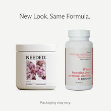 Load image into Gallery viewer, Needed. Prenatal Choline - Optimal Prenatal Choline Add On, 250Mg Talc-free Filler, Heavy Metals Free, Brain Development in Utero/Early Life, with VitaCholine, Non-GMO, Allergen Free 60 Capsules

