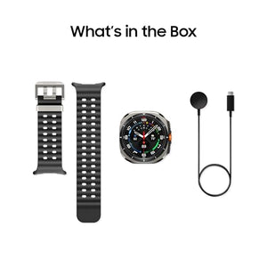 Samsung Galaxy Watch Ultra 47mm LTE AI Smartwatch w/Energy Score, Wellness Tips, Heart Rate Tracking, Sleep Monitor, Fitness Tracker, GPS, 2024,Titanium Silver [US Version, 1Yr Manufacturer Warranty]