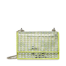 Load image into Gallery viewer, Betsey Johnson Shine On Convertible Flap Bag, Citron
