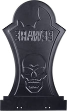 Load image into Gallery viewer, 3-D Metal Halloween Ghost Cemetery 17" Tombstones- Full Set of 5 w Stakes -Durable, Rustproof, UV Raised Printing-Upgrade Your Haunted House Mansion Cemetary Lawn Decor-No More Flimsy Foam Graveyards

