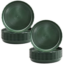 Load image into Gallery viewer, Yopay 24 Pack Plant Saucer, Plastic Plant Saucer Drip Trays, Flower Pot Set for Indoor Outdoor Garden, 6Inch/ 8Inch/ 10Inch Flower Pot Saucer, Green
