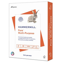 Load image into Gallery viewer, Hammermill Printer Paper, Fore Multipurpose 20 lb Copy Paper, 8.5 x 11 - 96 Bright, Made in the USA, 103267 (1 Ream, 500 Sheets Total)
