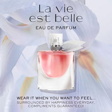 Load image into Gallery viewer, Lancôme La Vie Est Belle Eau de Parfum - Long Lasting Fragrance with Notes of Iris, Earthy Patchouli, Warm Vanilla &amp; Spun Sugar - Floral &amp; Sweet Women's Perfume, 5 Fl Oz
