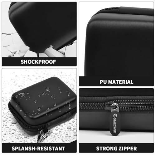 Load image into Gallery viewer, Carrying & Protective Case for Digital Camera, AbergBest 21 Mega Pixels 2.7" LCD Rechargeable HD/Kodak Pixpro/Canon PowerShot ELPH 180/190 / Sony DSCW800 / DSCW830 Cameras for Travel - Black