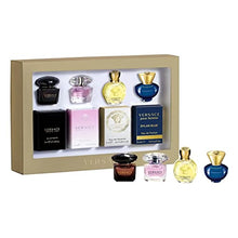 Load image into Gallery viewer, Versace Gifts &amp; Sets Womens Mini Set (Crystal Noir/Bright Crystal/Eros Pour Femme EDT, Pour Femme Dylan Blue EDP)

