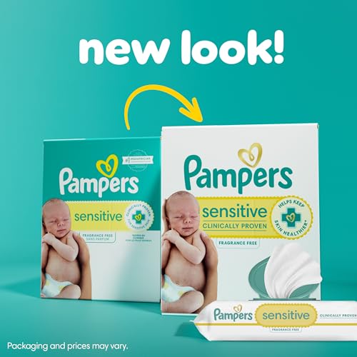 Load image into Gallery viewer, Pampers Swaddlers Disposable Baby Diapers Size 1, 198 Count with Sensitive Water Based Baby Wipes 4X Pop-Top Packs (336 Count)