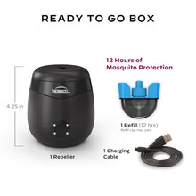 Load image into Gallery viewer, Thermacell Patio Shield E55 Mosquito Repellent E-Series Rechargeable Repeller; 20&#39; Mosquito Protection Zone; Includes 12-Hour Repellent Refill; No Spray, Flame or Scent; Bug Spray Alternative
