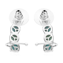 Load image into Gallery viewer, Blue Larimar Dangle Earrings Platinum Over 925 Sterling Silver Jewelry Gifts Birthday Mothers Day Gifts for Mom
