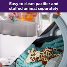 Load image into Gallery viewer, Philips AVENT Soothie Snuggle Pacifier Holder with Detachable Pacifier, 0m+, Elephant, SCF347/03- 1 Count (Pack of 1)
