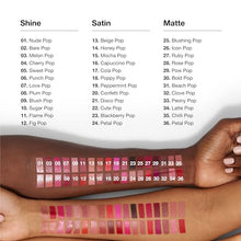 Load image into Gallery viewer, Clinique Pop Long Lasting Lipstick | Satin, Matte + Shine, Plum Pop
