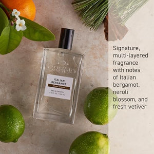 Cremo Italian Bergamot Spray Cologne For Men, A Combination of Italian Bergamot, Neroli Blossom, and Fresh Vetiver, 3.4 Fl Oz