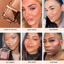 Load image into Gallery viewer, ICONIC LONDON Kissed by the Sun | Multi-Use Blush, Bronzer, &amp; Highlighter, For All Skin Types, Cruelty-Free, Vegan Makeup, (Date Night) 0.17 oz
