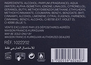 Maison Francis Kurkdjian Oud Satin Mood Eau De Parfum Spray, Vanilla Scented Amber Accord, 2.4 Fl Oz